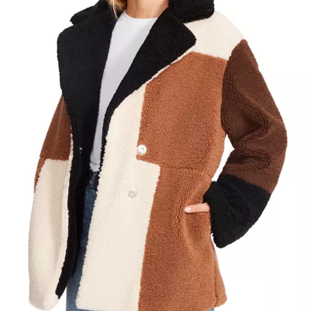 Steve Madden Tri-Tone Teddy Jacket